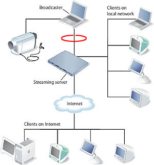 Webcast network diagram